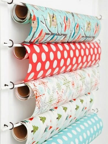 best way to store wrapping paper